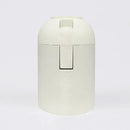 Black & white plastic lamp holder socket for living room luminaire