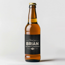 Black Wood Thank You Groomsman Beer Label