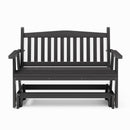 SimplyPoly Amish Made Mission Recycled Plastic Porch Glider