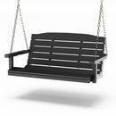 SimplyPoly 5 Foot Amish Made Classic Recycled Plastic Porch Swing, Tudor Brown