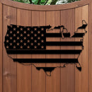 United States Shape American Flag