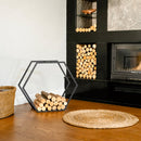 Portable Hexagonal Shaped Firewood Rack
