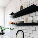 Floating Metal Shelf - Black or White