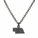 Nebraska Heart Necklace | Multiple Colors | Lux by Leslie
