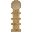 Blank for embroidery with thread on wood FLHW-012