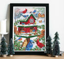 Blissful Bird Feeder B2417L Counted Cross-Stitch Kit