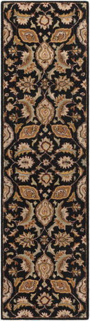 Blomkest Black&Yellow Traditional Wool Carpet