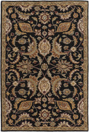 Blomkest Black&Yellow Traditional Wool Carpet