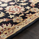 Blomkest Black&Yellow Traditional Wool Carpet