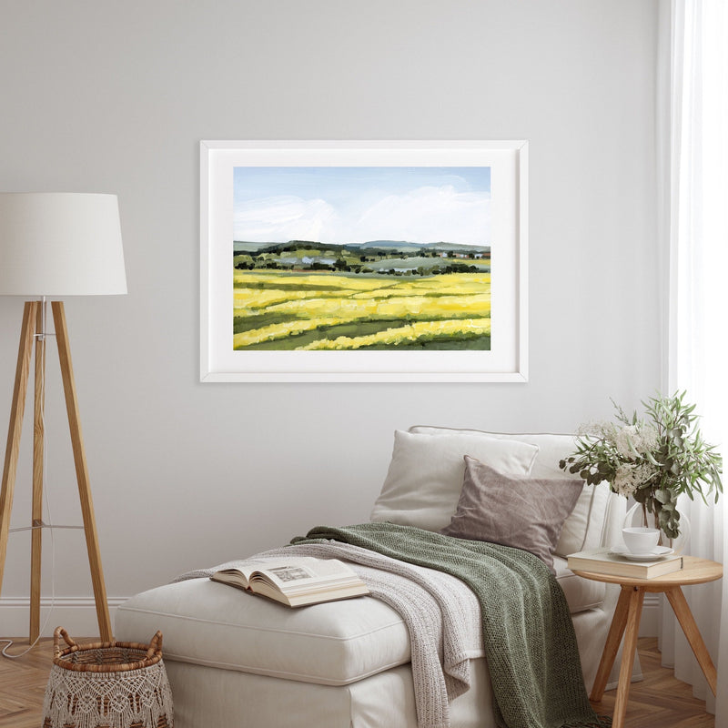 "Blooming Fields" Art Print