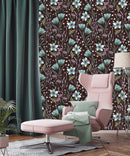 Blooming Flowers on a Dark Background Wallpaper