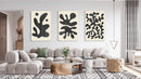 Blot Pattern Set of 3 Prints Modern Wall Art Modern Artwork