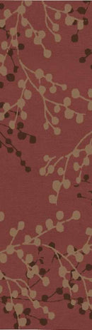 Wilp Modern Burgundy Area Rug