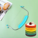 Blue adjustable stainless steel cake slicer kitchen baking tool