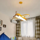 DecorBites™ Kids' Plane Acrylic Hanging Lamp LED Chandelier for Bedrooms
