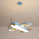 DecorBites™ Kids' Plane Acrylic Hanging Lamp LED Chandelier for Bedrooms