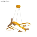 DecorBites™ Kids' Plane Acrylic Hanging Lamp LED Chandelier for Bedrooms