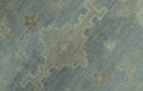 Blue And Beige Traditional Oushak Design Hand Knotted 6x9 wool area rug