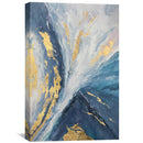 Blue and Gold Beauty Oil Painting