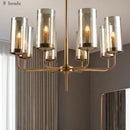 Blue and gold decorbites glass chandelier – kitchen island light