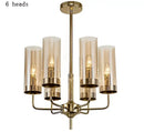 Blue and gold decorbites glass chandelier – kitchen island light