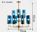 Blue and gold decorbites glass chandelier – kitchen island light