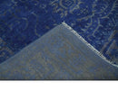 Blue and Gray Hand knotted Oriental Oushak Multi Size wool Area Rug