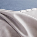 Blue and gray striped cotton single duvet cover bedroom bedding set