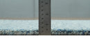 Custom Made Blue and Ivory Solid Wool Hand Woven Area Rug