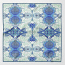 Londra - Silk Pocket Square - Blue and Mint
