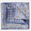 Assisi - Double Sided Silk Pocket Square - Sky Blue
