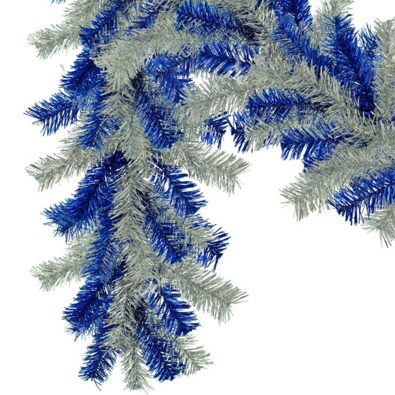 Blue & Silver Christmas Garland