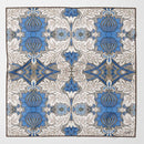 Londra - Silk Pocket Square - Blue and Tan