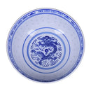 Blue and white dragon pattern porcelain ramen bowl dining room