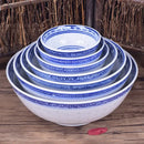 Blue and white dragon pattern porcelain ramen bowl dining room
