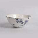 Blue and white floral porcelain kitchenware dining experience set