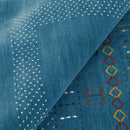 Blue And White Gabbeh Design Hand Loomed Wool Area Rug