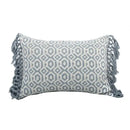 Blue and white geometric tufted pillowcase set bedroom long pillow