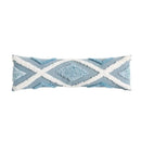 Blue and white geometric tufted pillowcase set bedroom long pillow