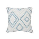 Blue and white geometric tufted pillowcase set bedroom long pillow
