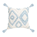 Blue and white geometric tufted pillowcase set bedroom long pillow