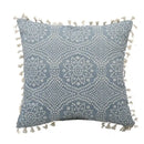 Blue and white geometric tufted pillowcase set bedroom long pillow