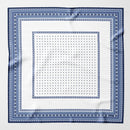 Verona - Silk Neckerchief - White & Blue