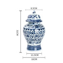 Blue and white porcelain dragon ginger jar dining room storage pot