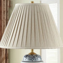 DecorBites™ Blue Porcelain Table Lamp - Large Ceramic Lamp for Bedroom and Living Room
