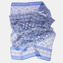 Miramar - Long Silk Scarf - Blue