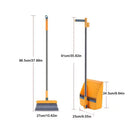 Blue and yellow broom scoop set kitchen cleaning tool with telescoping handle