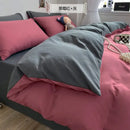 Blue and yellow soft plush bedding set bedroom comfort king size