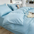 Blue and yellow soft plush bedding set bedroom comfort king size