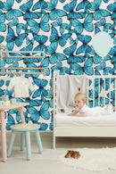 Blue Butterflies Wallpaper